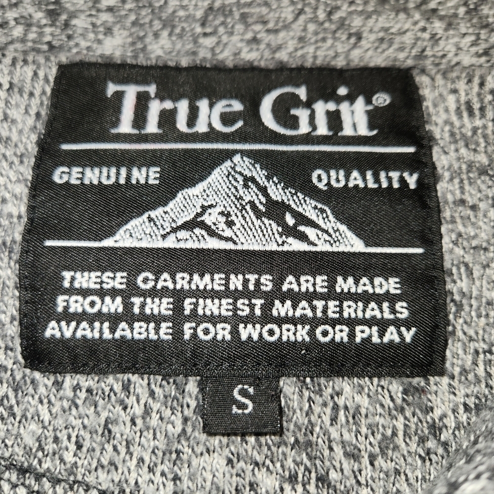 True Grit Women's Gray Marled Jacket/Blazer Size S Button Front Collar Comfort - Picture 9 of 12